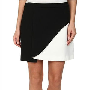 BCBGMAXAZRIA Kiri Color Block Petal Skirt